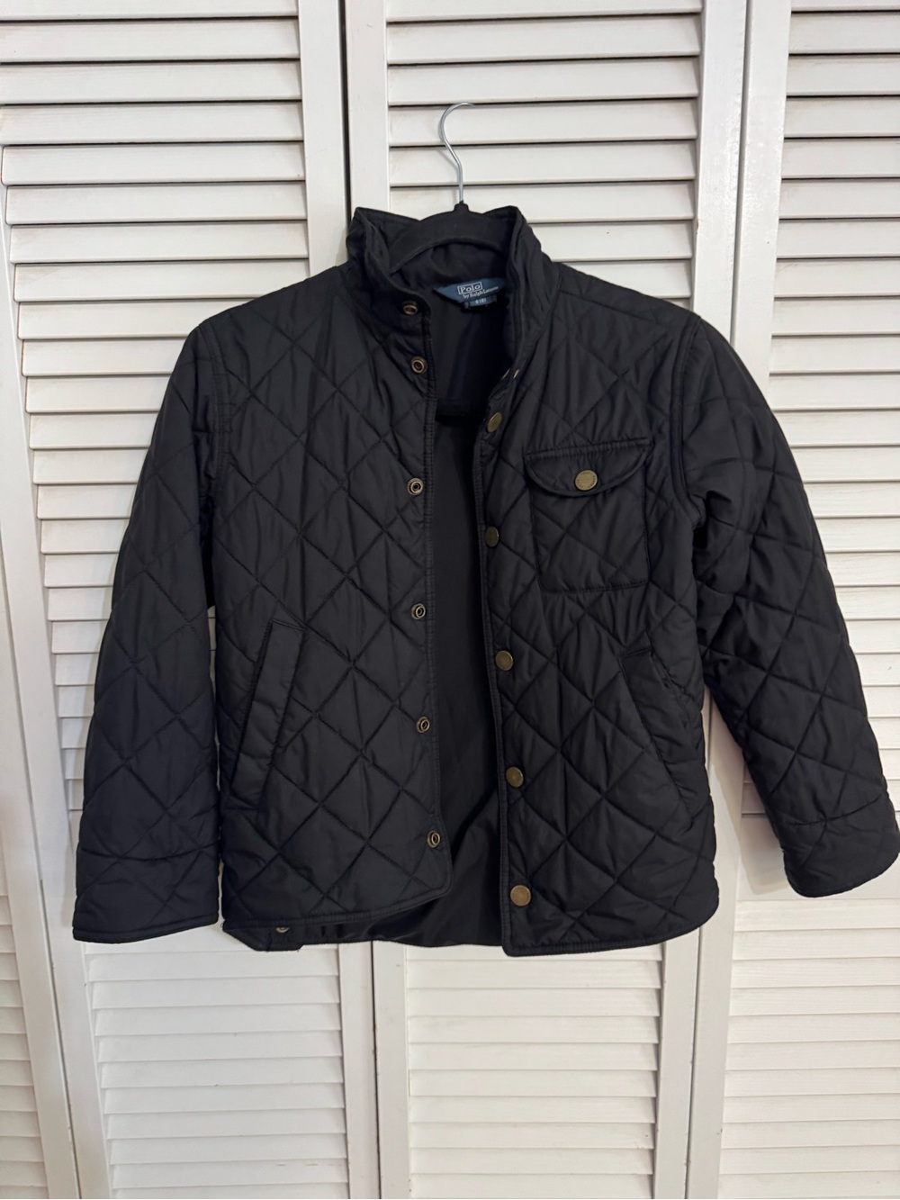 Polo Ralph Lauren Boys’ Quilted Barn Jacket – Size 8 – Black
